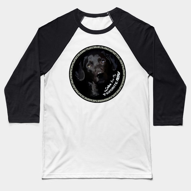 Labs are my favorite people Baseball T-Shirt by Ras-man93